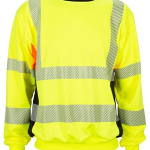 Gjøvik collegegenser Gul/Svart/Oransje EN 20471 Klasse 3