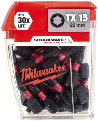 BITS SHOCKWAVE TX15X25MM CD 25PK