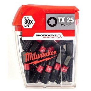 BITS SHOCKWAVE TX25X25MM CD 25PK
