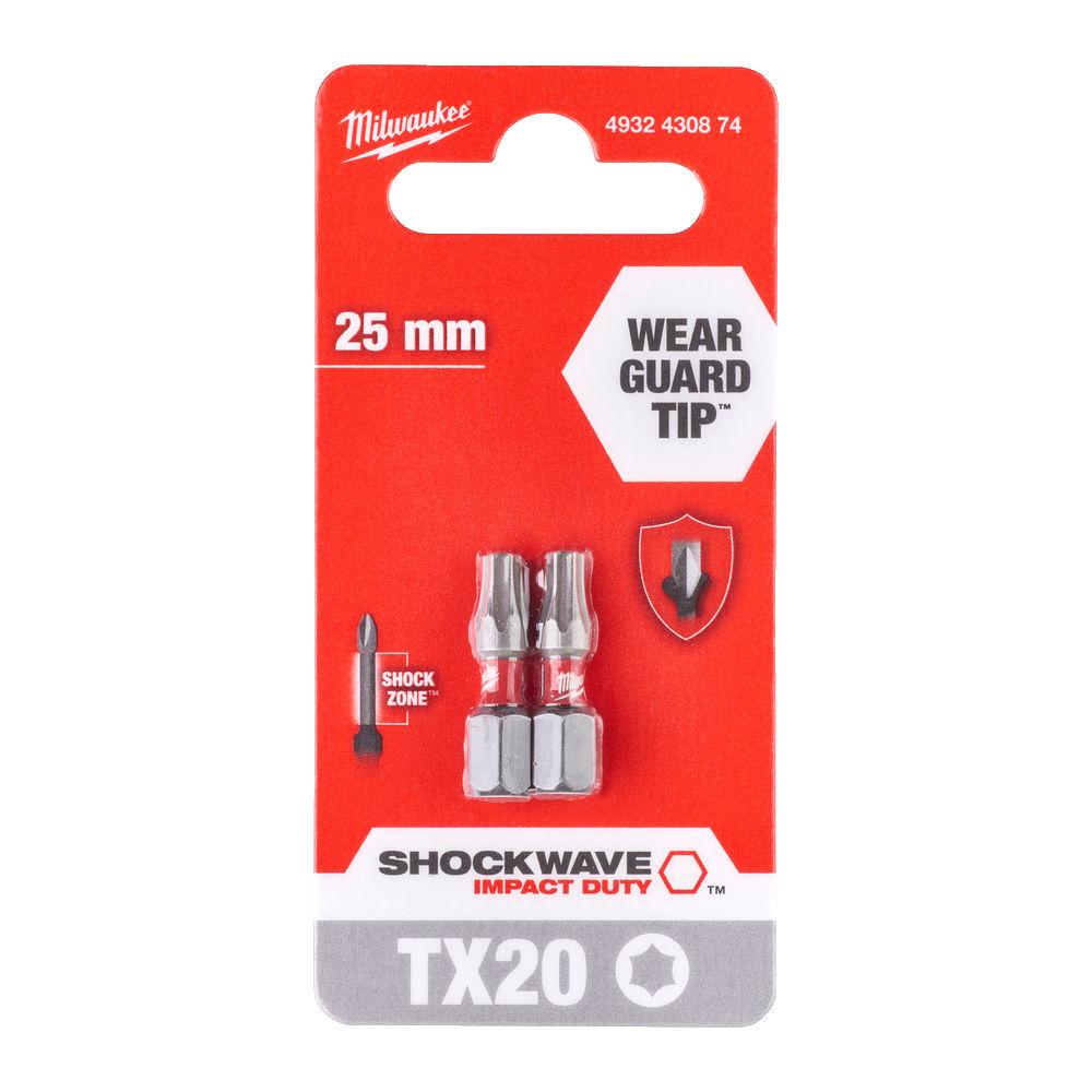 BITS SHOCKWAVE TX20X25MM 2PK