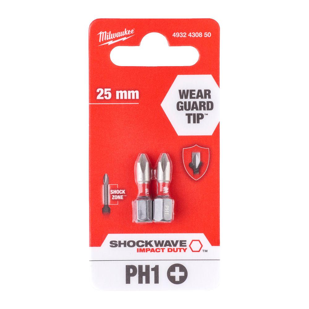 BITS SHOCKWAVE PH1X25MM 2PK